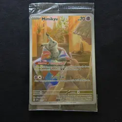 SEALED Pokemon Mimikyu SVP 075 Paldean Fates Black Star Promo - Image 1