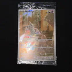 SEALED Pokemon Mimikyu SVP 075 Paldean Fates Black Star Promo - Image 3