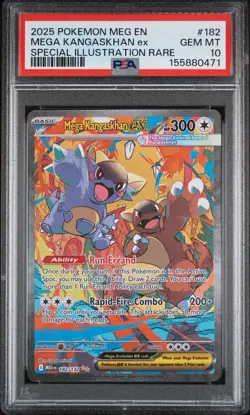 2025 POKEMON MEGA EVOLUTION SPECIAL ILLUSTRATION RARE MEGA KANGASKHAN EX PSA 10 - Image 1
