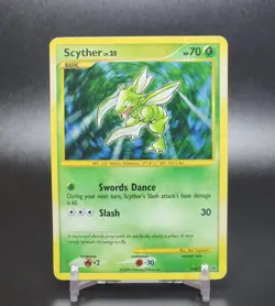 Pokemon Scyther 130/127 Holo Secret Rare LP-EX - Platinum - Image 1