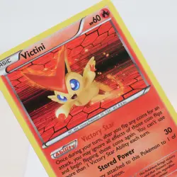 Pokemon TCG - Victini bw32/0 BW Black Star Promo V for Victini Tin WOTC - EXC - Image 1