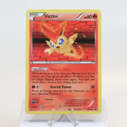 Pokemon TCG - Victini bw32/0 BW Black Star Promo V for Victini Tin WOTC - EXC - Image 2
