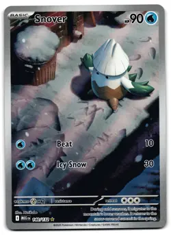Snover 140/132 - 🌊 Mega Evolution Illustration Rare Pokemon TCG 🖤 - NM - Image 1