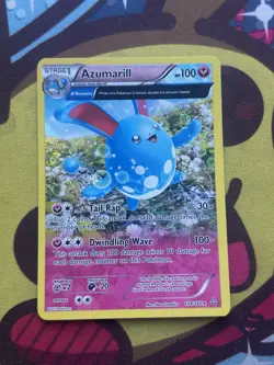 Pokemon Azumarill 104/160 - XY Primal Clash - Holo Rare - Excellent - Image 1