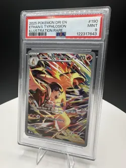 2025 Pokemon Ethan's Typhlosion Destined Rivals Illustration Rare #190/182 PSA 9 - Image 5