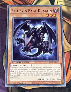 Yu-Gi-Oh! Red-Eyes Baby Dragon - SBC1-ENI10 - Common - 1st Edition - LP - Image 1