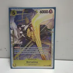 One Piece Borsalino EB04-058 Egghead/Navy Blocker 6000 Power Holo Card 2 - Image 1