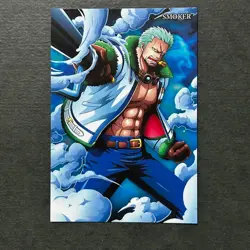 S6310 Smoker Holo R No.6 Japanese One Piece Wafer Card Bandai A22 - Image 1