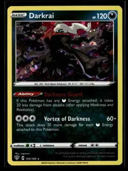 Darkrai - (Cosmos Holo) 105/189 Holo Miscellaneous Cards & Products NM - Image 1