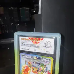 Eevee EX 174 ACE 10 PROMO POKEMON CARD PRISMATIC BLACK STAR PROMO WITH CASE - Image 2