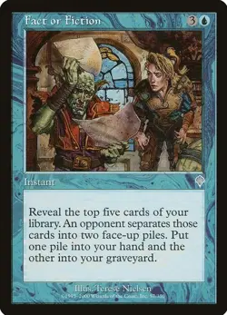 "Fact Or Fiction" - Magic The Gathering Card - Invasion - Image 1