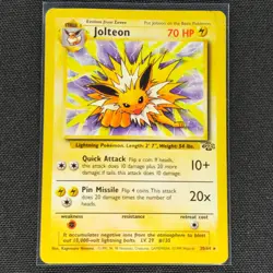 Jolteon - 20/64 - Rare - Jungle Set - Pokemon Card - HP - Image 1