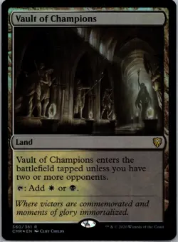 [1x] Vault of Champions NM FOIL, English Commander Legends MTG CMR 360 - Image 1