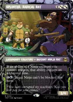 Splinter, Radical Rat (Showcase) 0251 Magic: The Gathering TMNT NM - Image 1