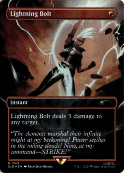Lightning Bolt (Rainbow Foil) 1743 Magic: The Gathering NM - Image 1