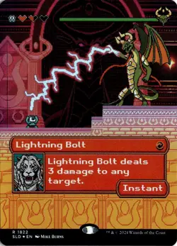 Lightning Bolt (Rainbow Foil) 1822 Magic: The Gathering NM - Image 1
