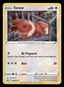 Eevee SWSH175 Holo Promo Sword & Shield Promo Pokemon TCG NM - Image 1