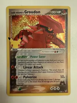 Pokemon TCG - Team Magma's Groudon 9/95 NM Celebrations: Classic Collection - Image 1