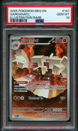 Pokemon Mega Evolution Garganacl 147 PSA 10 - Image 1