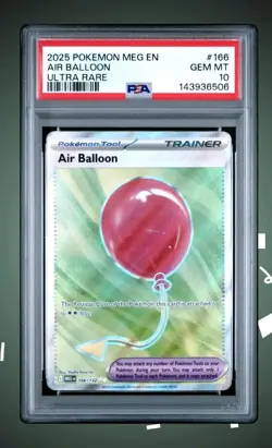 3025 POKEMON MEG EN-MEGA EVOLUTION ULTRA RARE AIR BALLOOM #166 PSA 10 GEM MINT - Image 4