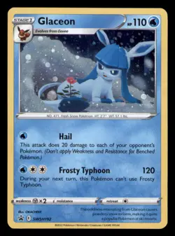 Glaceon SWSH192 Holo Promo Sword & Shield Promo Pokemon TCG NM - Image 1