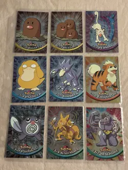 Topps TV Animation Ed Series 1999 Pokemon Complete Your Set #50 to #145 Holofoil - Image 1