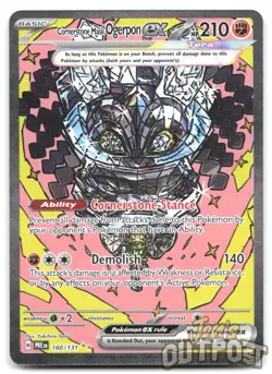 Cornerstone Mask Ogerpon ex 160/131 Holo Prismatic Evolutions Pokemon NM - Image 1