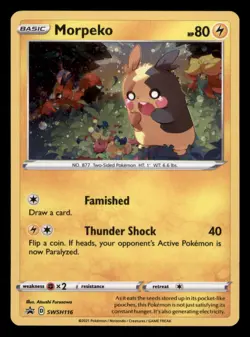 Morpeko SWSH116 Holo Promo Sword & Shield Promo Pokemon TCG NM - Image 1
