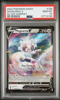 Pokemon TCG Magearna 128/195 Silver Tempest Rare PSA 10 - Image 1