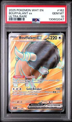 Pokemon TCG White Flare Bouffalant EX Ultra Rare 162/086 - PSA 10 - Image 1