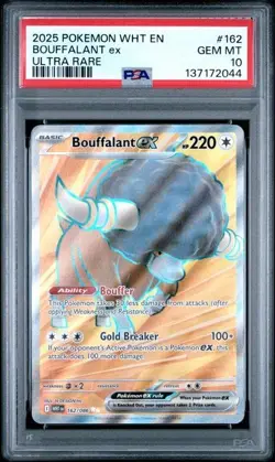Pokemon TCG White Flare Bouffalant EX Ultra Rare 162/086 - PSA 10 - Image 5