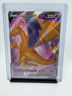 CHARIZARD V - Pokemon (2020) - Full Art Pokemon Black Star SWSH050 Near Mint NM - Image 1