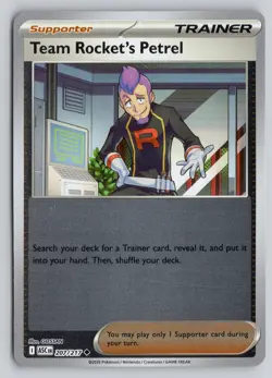 TEAM ROCKET'S PETREL 207/217 ME: ASCENDED HEROES POKEMON REVERSE HOLO NM - Image 1