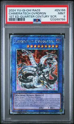 2024 YU-GI-OH! RA03-QUARTER CENTURY BONANZA EN166 CHIMERATECH OVERDRAGON MINT 9 - Image 1