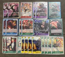 One Piece CCG Sanji & Zoro Mixed Lot Of 24 Cards NM - Image 1