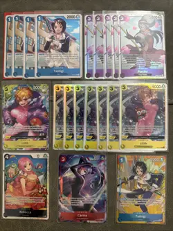 One Piece CCG Lot Of 20 Alt Art Or Foil Character Cards NM M L3 - Image 1