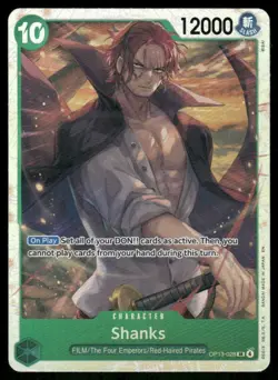 Shanks #OP13-028 One Piece TCG trading card - Image 1