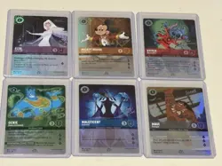 Lot (6) 2023 Disney Lorcana EN P1 D100 Collector Ed Sequential #18-23 - Image 1