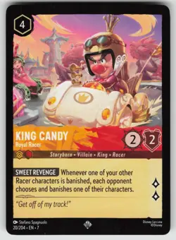 King Candy - Royal Racer Super Rare Archazia's Island 20/204 Disney Lorcana - Image 1