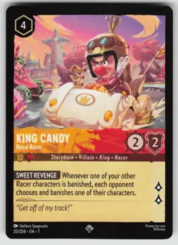 King Candy - Royal Racer Super Rare Archazia's Island 20/204 Disney Lorcana - Image 1