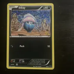 Pokemon Card Inkay 6/12 McDonalds's 2014 Holo Light Play - Image 1