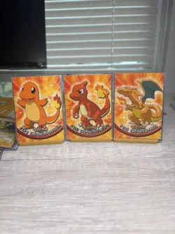 Pokemon Charizard (#04), Charmeleon (#05), Charmander (#06) 1999 TV Series Topps - Image 1