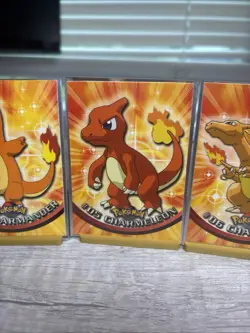 Pokemon Charizard (#04), Charmeleon (#05), Charmander (#06) 1999 TV Series Topps - Image 3