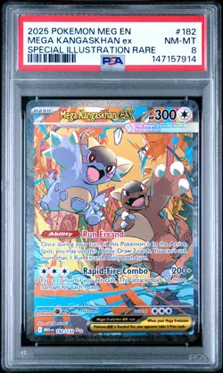 2025 Pokemon Meg En-Mega Evolution #182 Mega Kangaskhan Ex SIR PSA 8 - Image 1