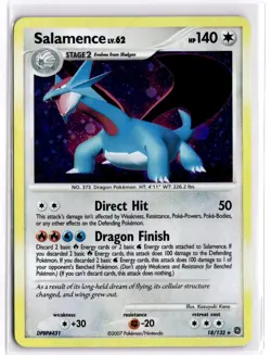Pokemon TCG Salamence 18/132 Secret Wonders Holo Rare - Image 1
