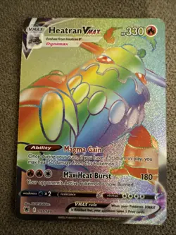 Pokemon TCG Heatran VMAX (Secret) 191/189 - Astral Radiance Rainbow - Image 1
