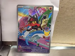 Litten 044 First Partner Illustration Rare Pokemon 30th Anniversary Promo NM - Image 1