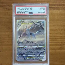 2023 Pokemon SWSH FA/Glaceon VSTAR Crown Zenith GG40/GG70 PSA 10 - Image 1