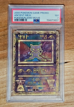 PSA 7 Pokemon 2000 Ancient Mew Movie Promo English “Near Mint” - Image 1