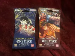 One Piece OP-01 Romance Dawn OP-02 Paramount war Sleeved Blister Pack (ENGLISH) - Image 1